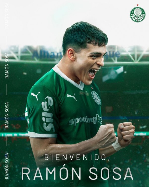 Official: Palmeiras signs 25-year-old Nottingham winger Sousa. It is reported that the transfer fee is $15 million